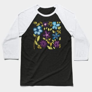 FLOWERS WATERCOLOUR Baseball T-Shirt